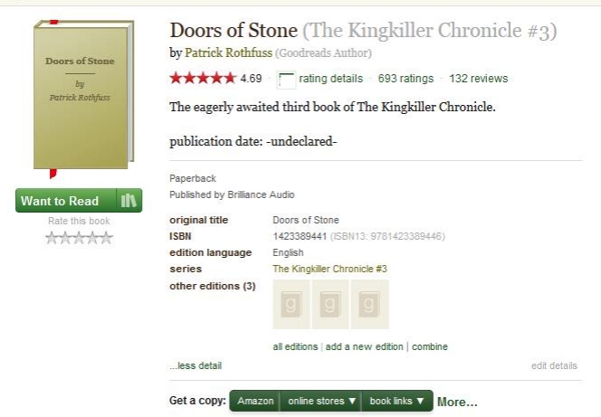 Doors of Stone (The Kingkiller Chronicles, #3) – Patrick Rothfuss Makes a  Point